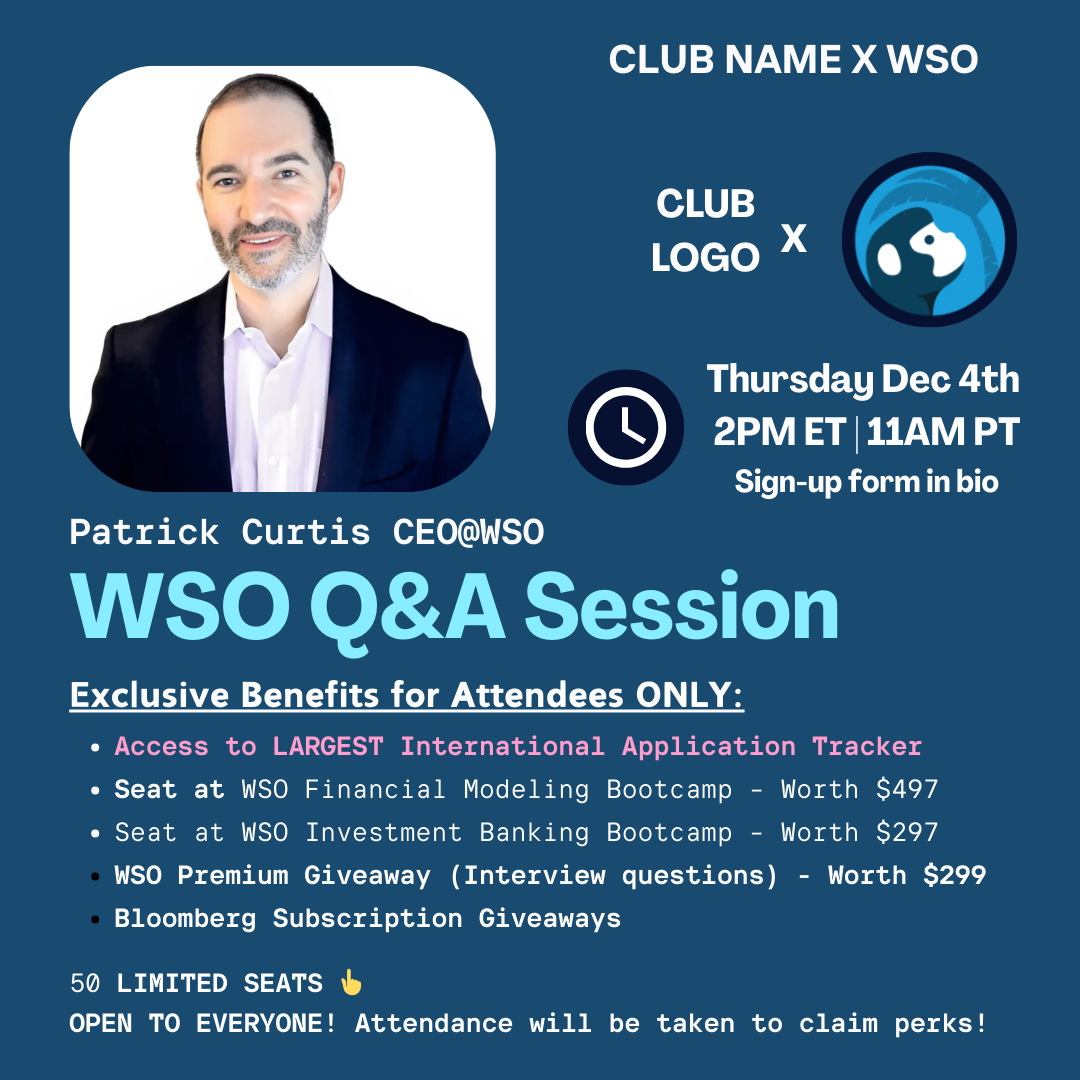 Q&A session with Wall Street Oasis founder
